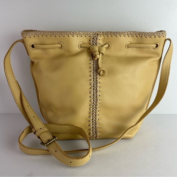 The Sak Handbags - The Sak NWOT Ivy Drawstring Leather Bucket Hobo Purse Shoulder Bag